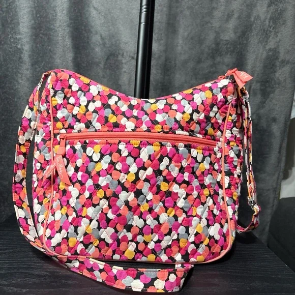 Vera Bradley Pixie Confetti Carry All Crossbody Hipster Purse Lightly Used - Picture 4 of 16